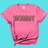 Apparel & Accessories > Clothing > Shirts & Tops Mommy Rainbow Leopard Graphic Tee