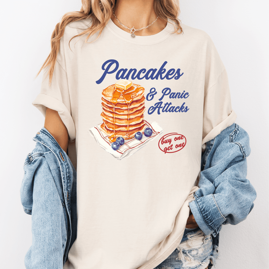 Pancakes &amp; Panic Attacks Graphic Tee