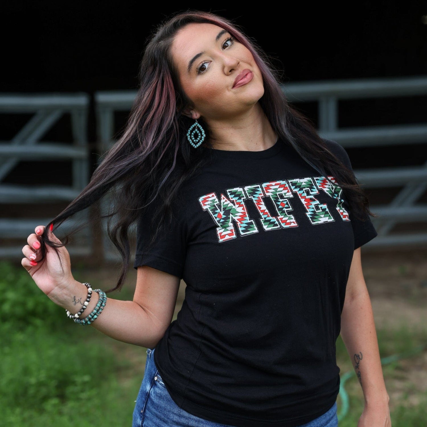 Women - Apparel - Shirts - T-Shirts Aztec Wifey Soft Graphic Tee