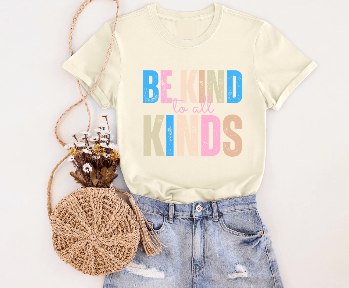 Women - Apparel - Shirts - T-Shirts Be Kind to All Kinds Graphic Tee