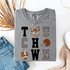 Women - Apparel - Shirts - T-Shirts Block Leopard Touchdown Graphic Tee