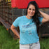Women - Apparel - Shirts - T-Shirts Blue Aztec Thunderbird Graphic Tee