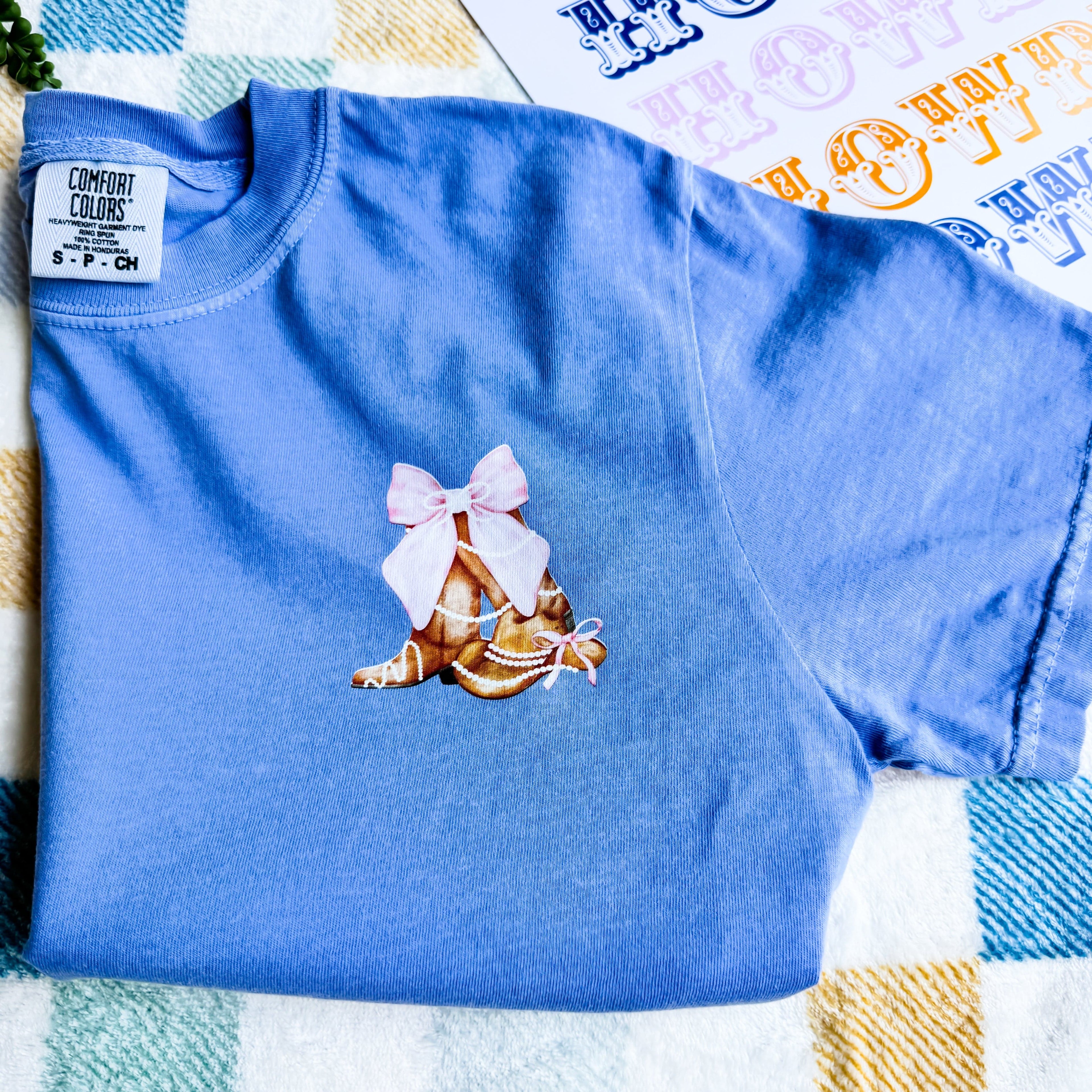 Women - Apparel - Shirts - T-Shirts Boots With Pearls Graphic Tee