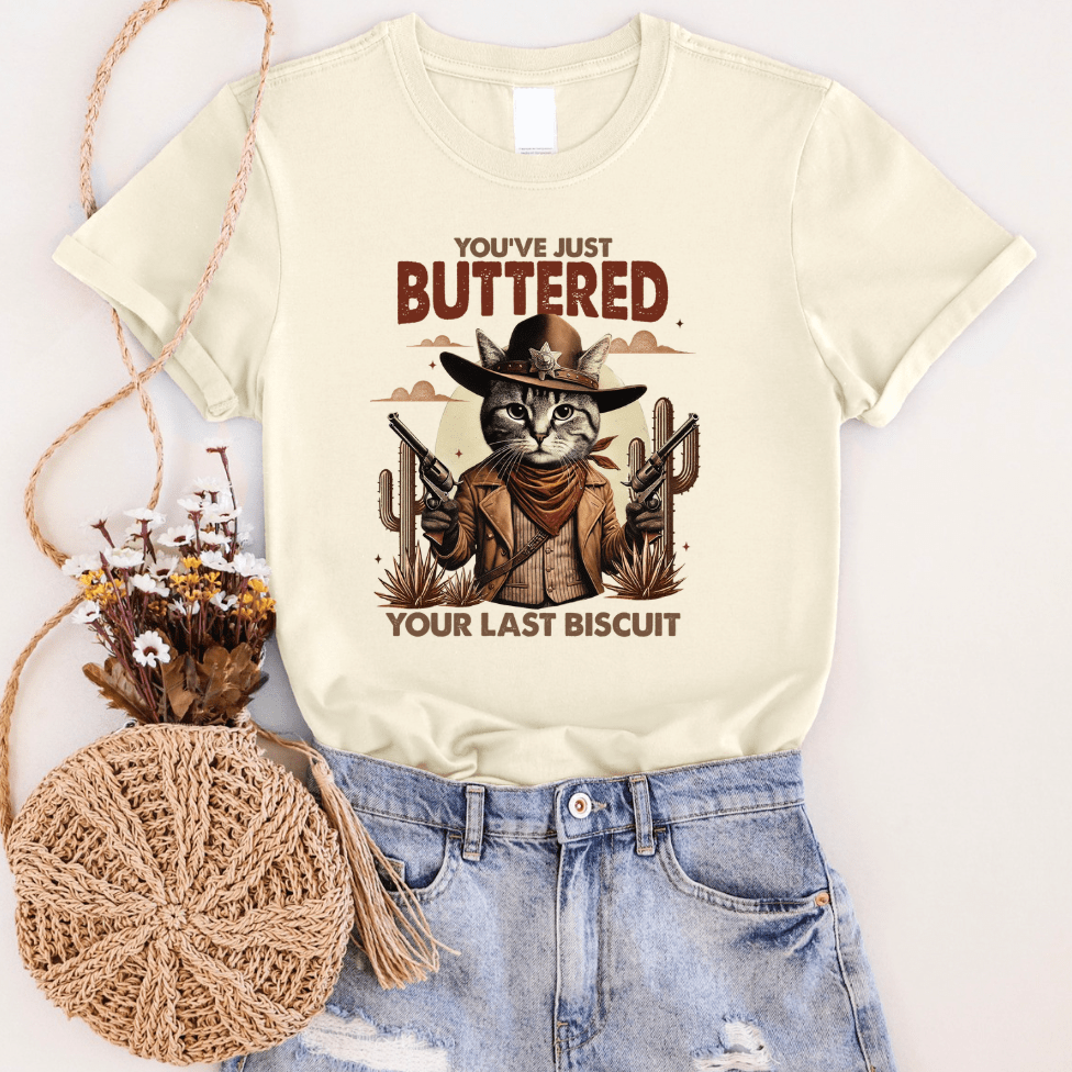 Women - Apparel - Shirts - T-Shirts Buttered Your Last Biscuit Graphic Tee