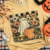 Women - Apparel - Shirts - T-Shirts Checker Ghost Floral Soft Graphic Tee