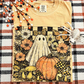 Women - Apparel - Shirts - T-Shirts Checker Ghost Floral Soft Graphic Tee