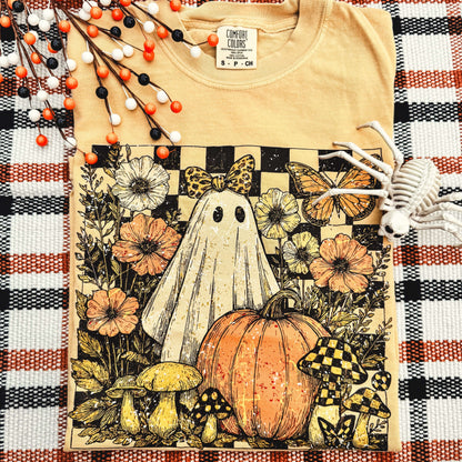 Women - Apparel - Shirts - T-Shirts Checker Ghost Floral Soft Graphic Tee