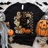 Women - Apparel - Shirts - T-Shirts Checkered Black Cat Graphic Tee