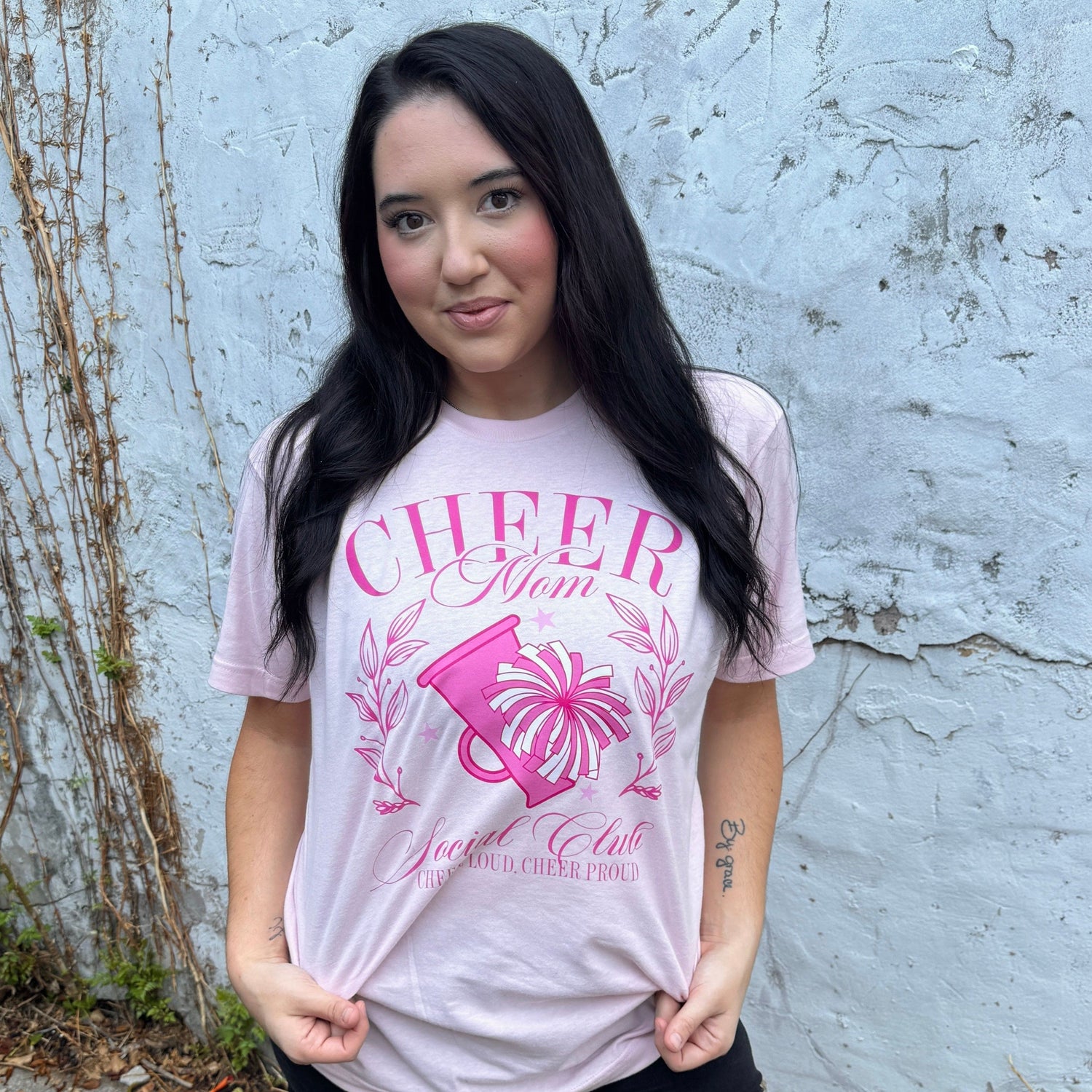 Women - Apparel - Shirts - T-Shirts Cheer Mom Graphic Tee