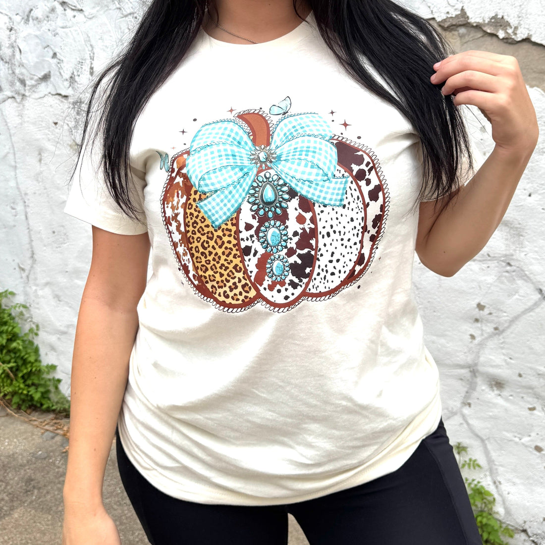 Women - Apparel - Shirts - T-Shirts Concho Pumpkin Graphic Tee