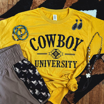 Women - Apparel - Shirts - T-Shirts Cowboy University Western Soft Graphic Tee
