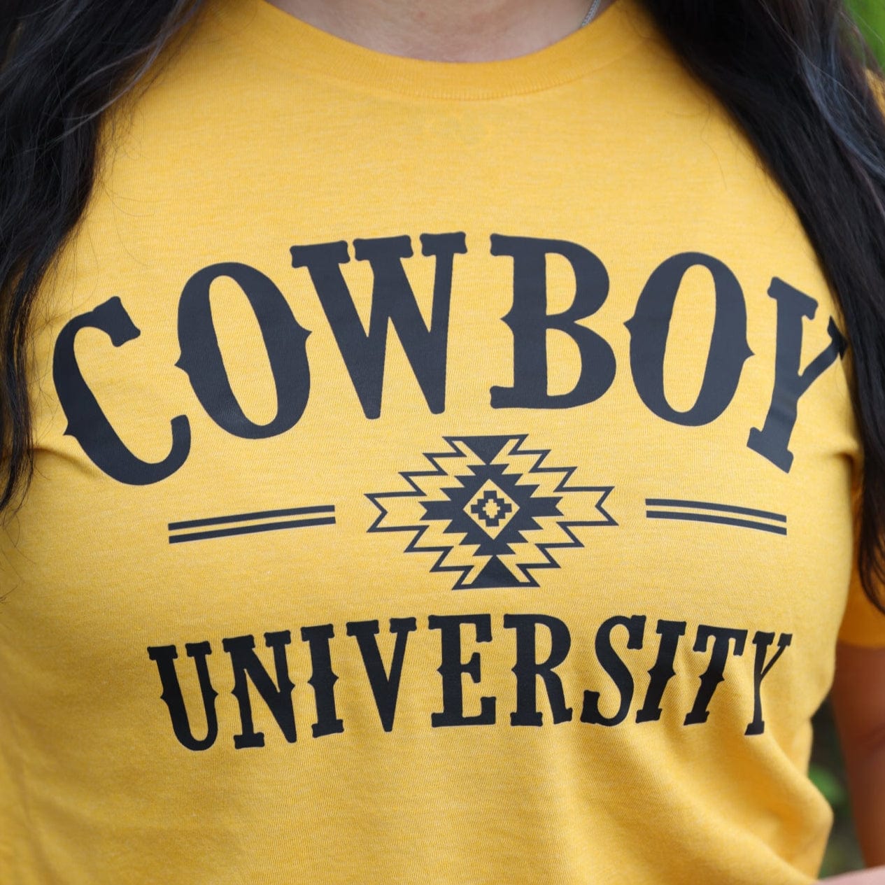 Women - Apparel - Shirts - T-Shirts Cowboy University Western Soft Graphic Tee