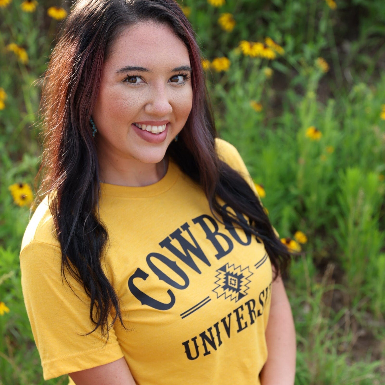 Women - Apparel - Shirts - T-Shirts Cowboy University Western Soft Graphic Tee