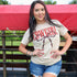 Women - Apparel - Shirts - T-Shirts Cowgirl Barbed Wire Bow Western Tee Soft Graphic Tee