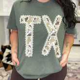 Women - Apparel - Shirts - T-Shirts Custom Camo State Tee Graphic Tee