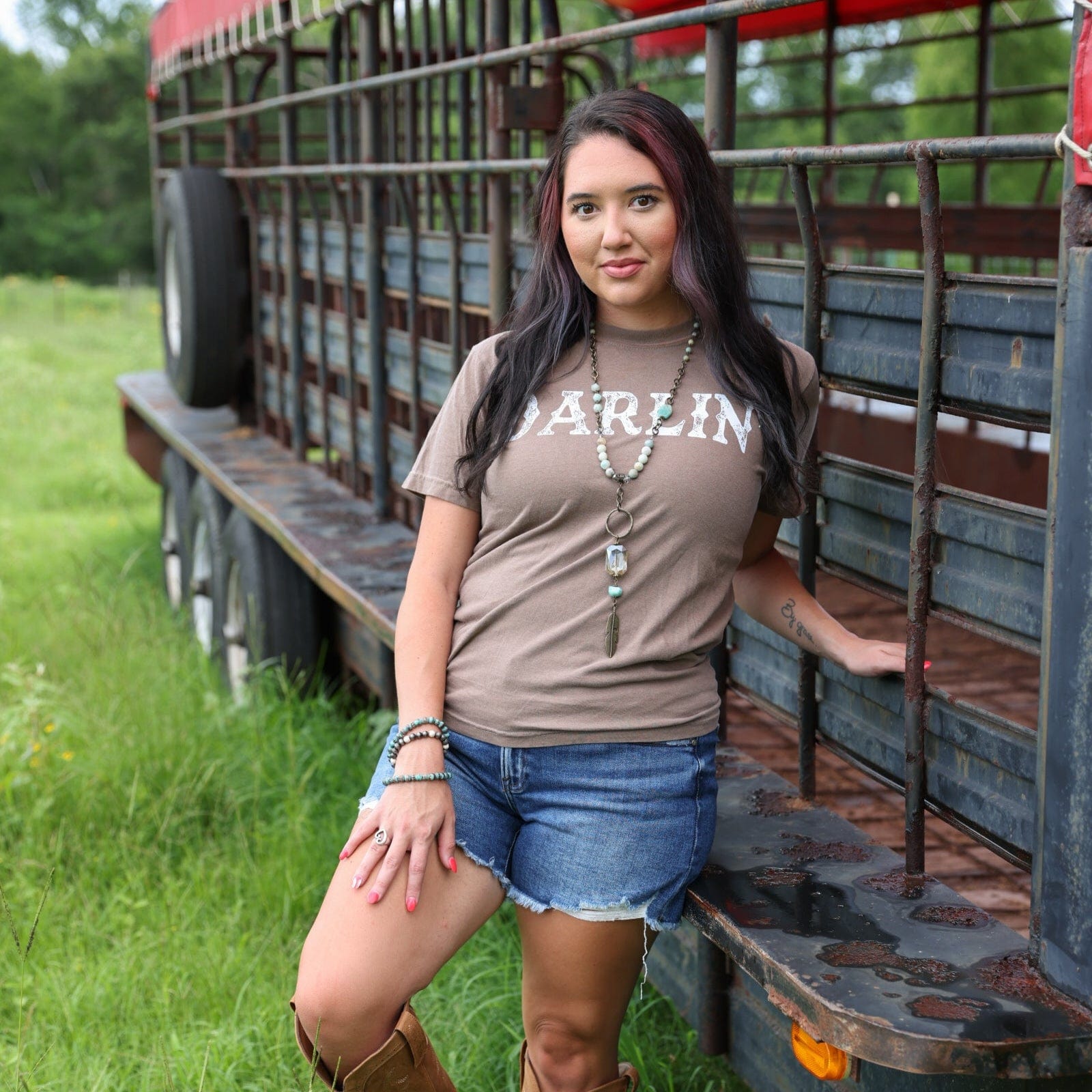 Women - Apparel - Shirts - T-Shirts Darlin’ Western Soft Graphic Tee