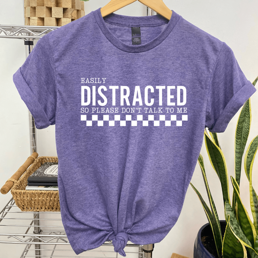 Women - Apparel - Shirts - T-Shirts Easily Distracted Graphic Tee