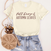 Women - Apparel - Shirts - T-Shirts Fall Breeze & Autumn Leaves Graphic Tee
