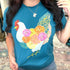 Women - Apparel - Shirts - T-Shirts Floral Chicken Graphic Tee