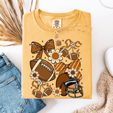 Women - Apparel - Shirts - T-Shirts Floral Football Collage Graphic Tee