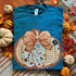 Women - Apparel - Shirts - T-Shirts Floral Plaid Pumpkin Graphic Tee