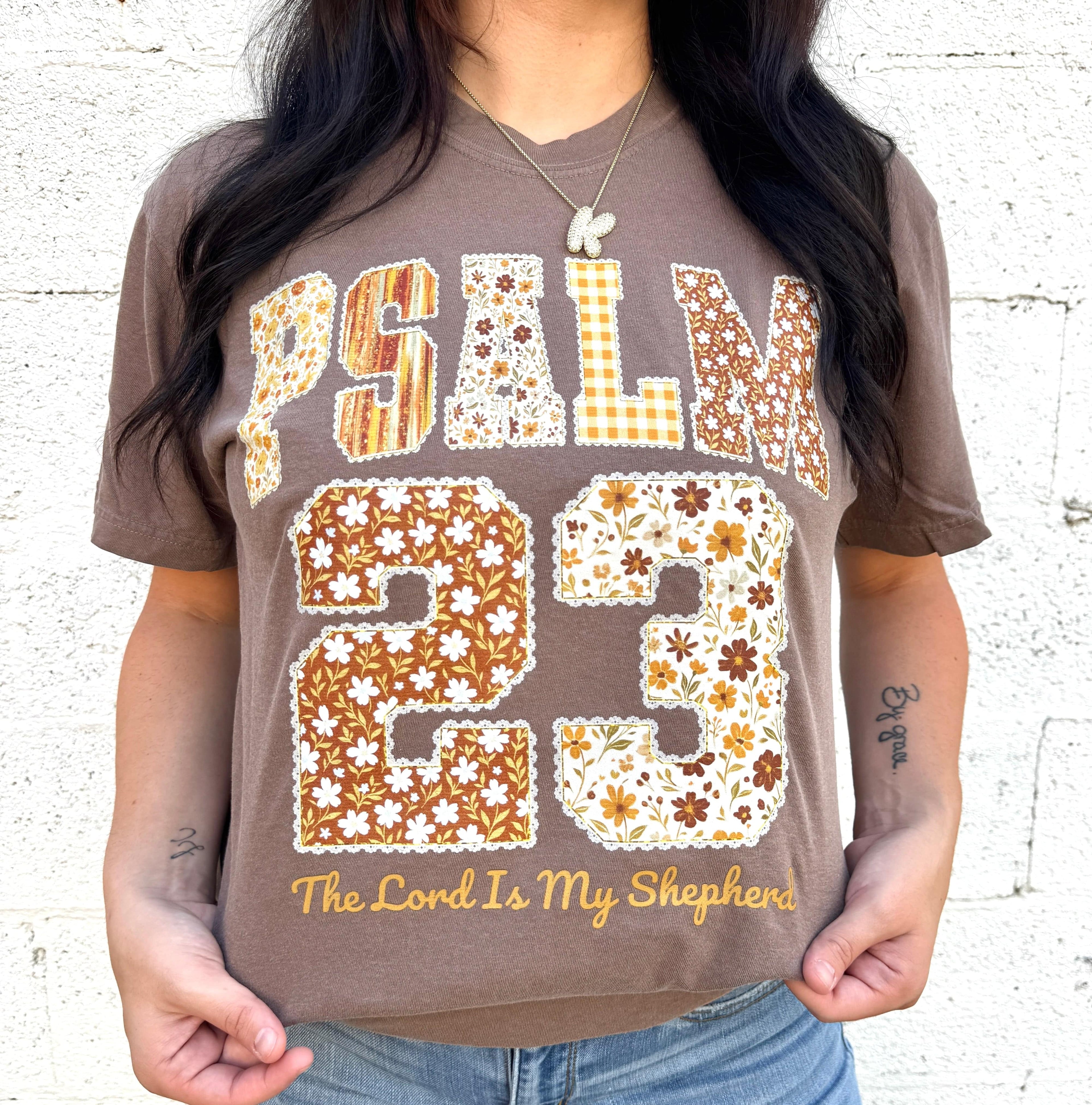 Women - Apparel - Shirts - T-Shirts Floral Psalm: 23 Graphic Tee