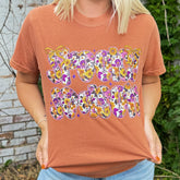 Women - Apparel - Shirts - T-Shirts Floral Spooky Season Words Soft Graphic Tee