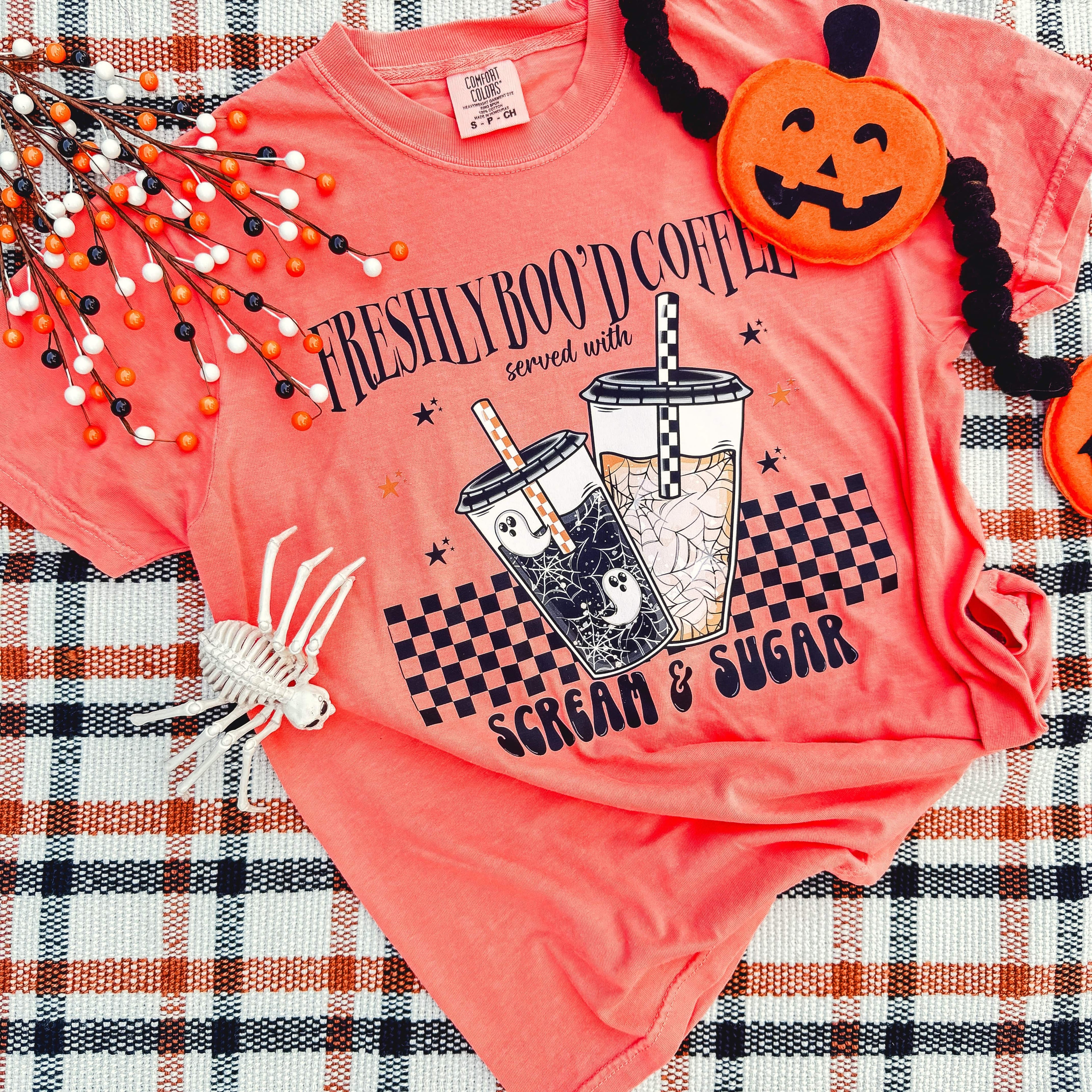 Women - Apparel - Shirts - T-Shirts Freshly Boo’d Coffee Soft Graphic Tee