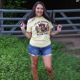 Women - Apparel - Shirts - T-Shirts Friends in Low Places Cowboy Dog Soft Graphic Tee