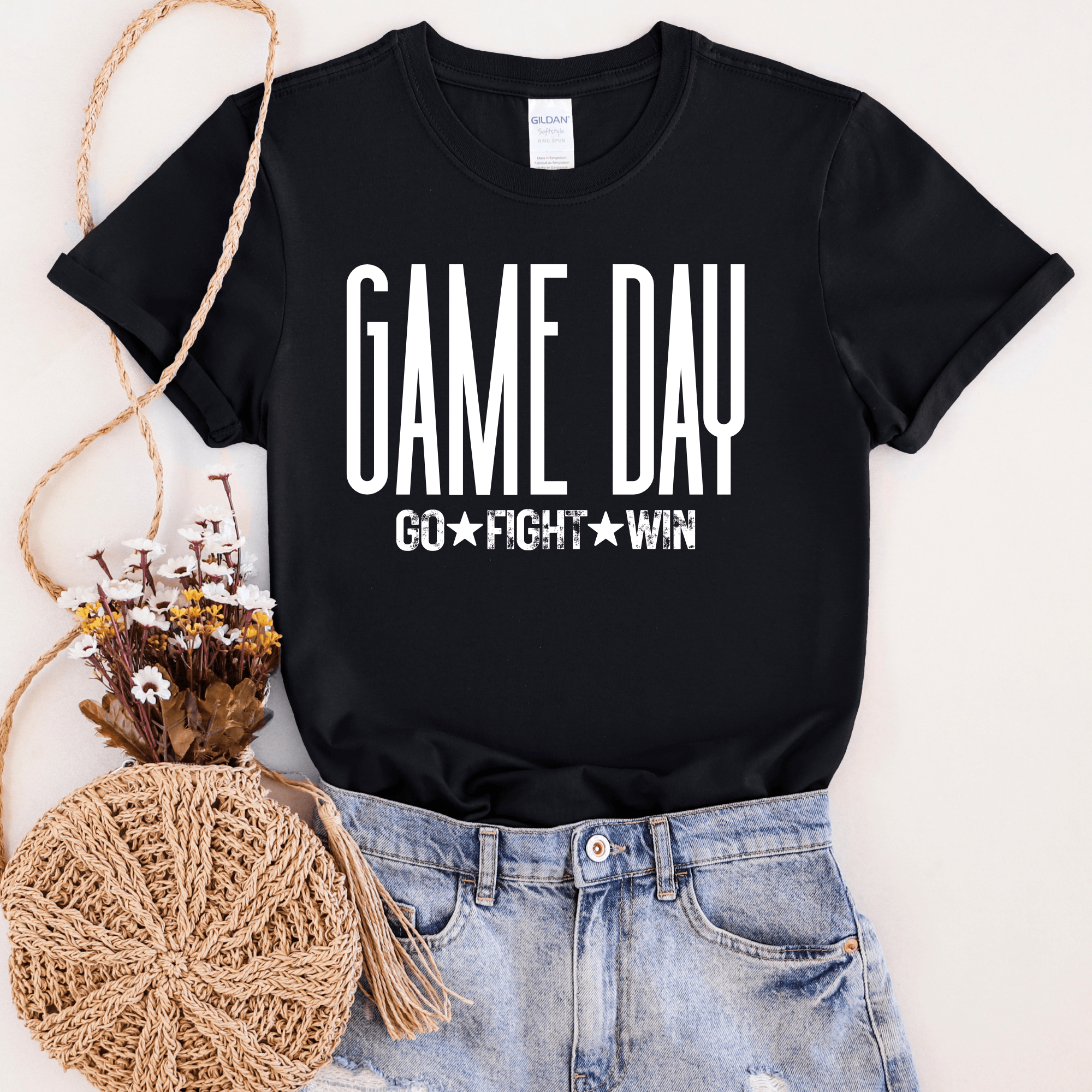 Women - Apparel - Shirts - T-Shirts Game Day Go Fight WIn Graphic Tee