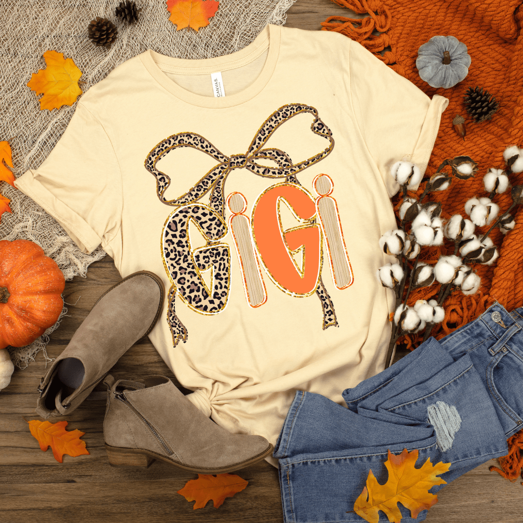 Women - Apparel - Shirts - T-Shirts Gigi Leopard Bow Graphic Tee