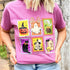 Women - Apparel - Shirts - T-Shirts Halloween Cartoon Stamps Soft Graphic Tee