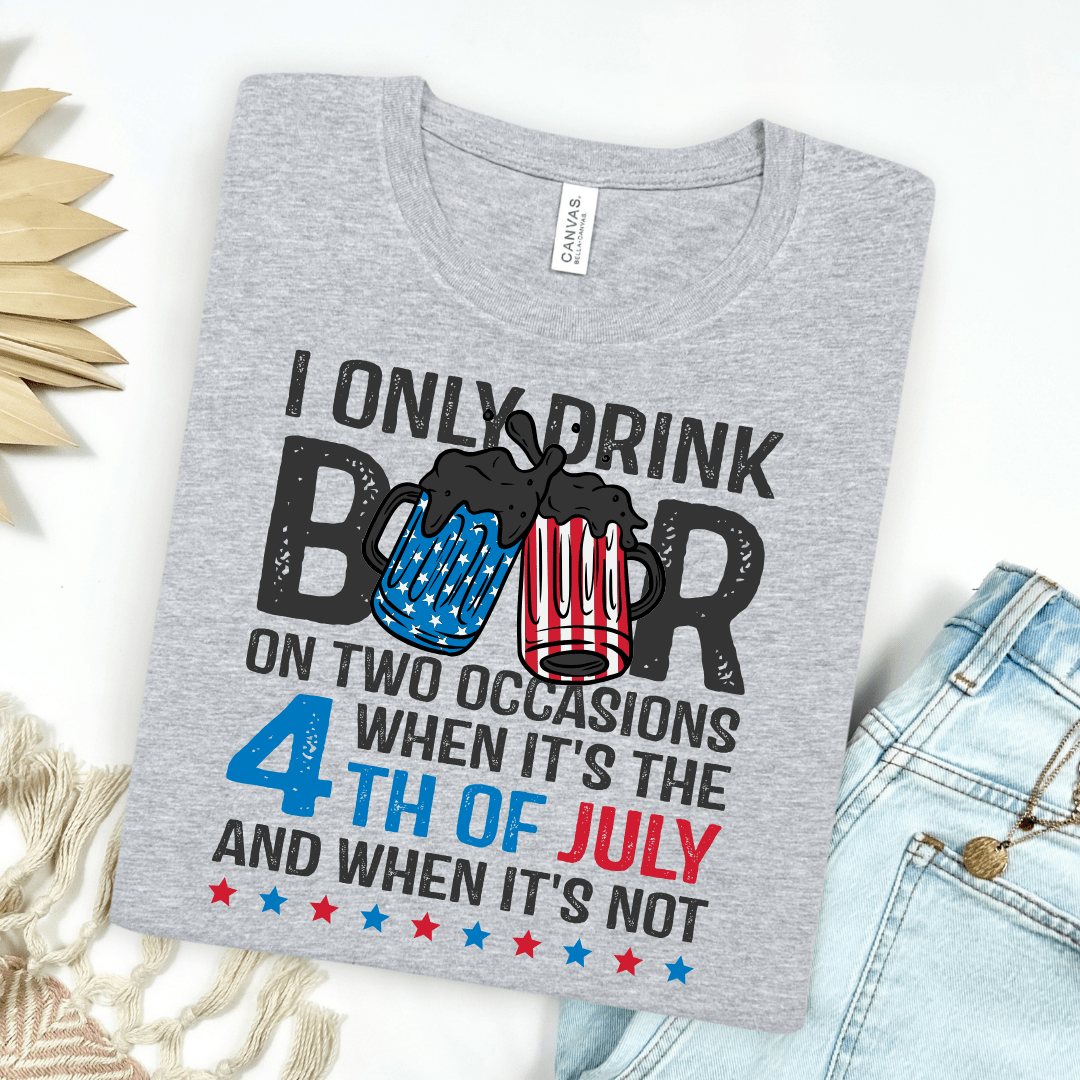 Women - Apparel - Shirts - T-Shirts I Only Drink On 2 Occasions Graphic Tee