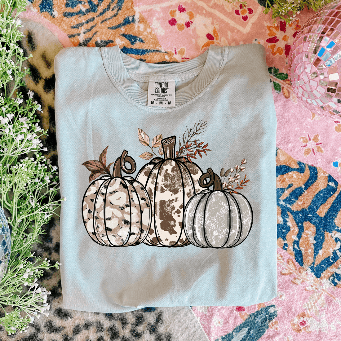 Women - Apparel - Shirts - T-Shirts Ivory Pumpkins Graphic Tee