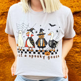 Women - Apparel - Shirts - T-Shirts Just A Spooky Goose Soft Graphic Tee