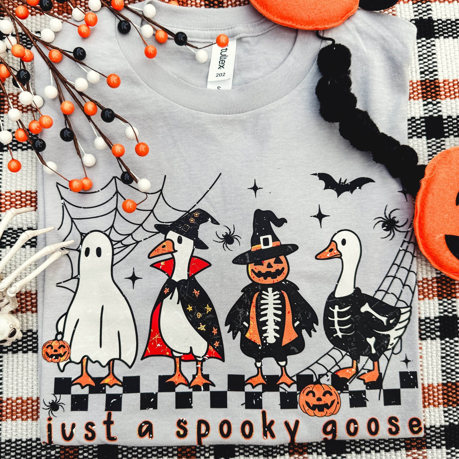 Women - Apparel - Shirts - T-Shirts Just A Spooky Goose Soft Graphic Tee