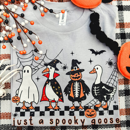 Women - Apparel - Shirts - T-Shirts Just A Spooky Goose Soft Graphic Tee