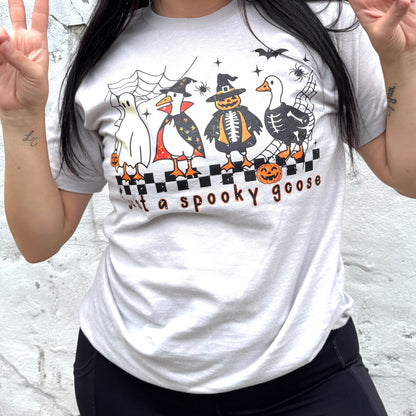 Women - Apparel - Shirts - T-Shirts Just A Spooky Goose Soft Graphic Tee