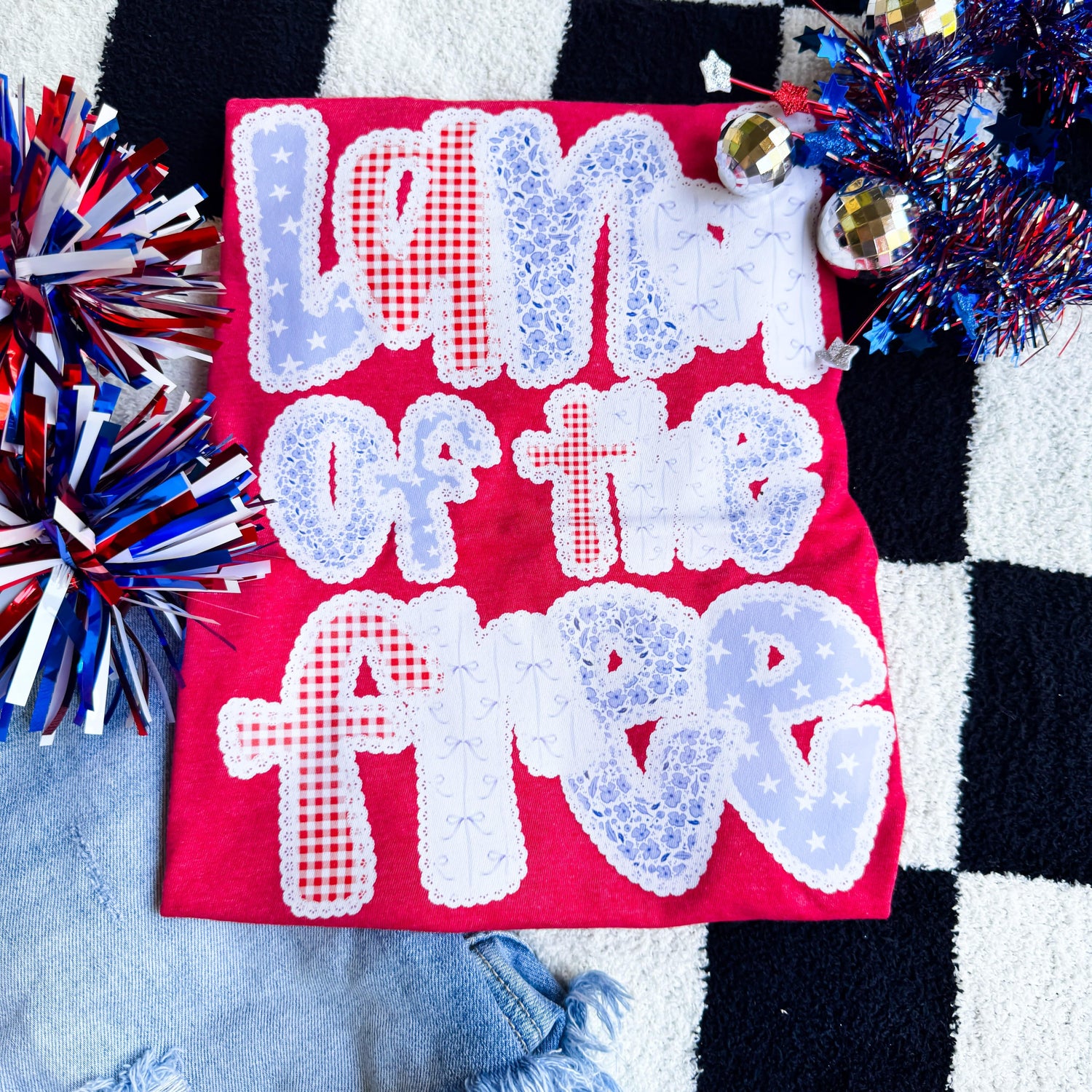 Women - Apparel - Shirts - T-Shirts Land Of The Free Graphic Tee