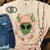 Women - Apparel - Shirts - T-Shirts Let’s Go Girls Alien Cowgirl Soft Graphic Tee