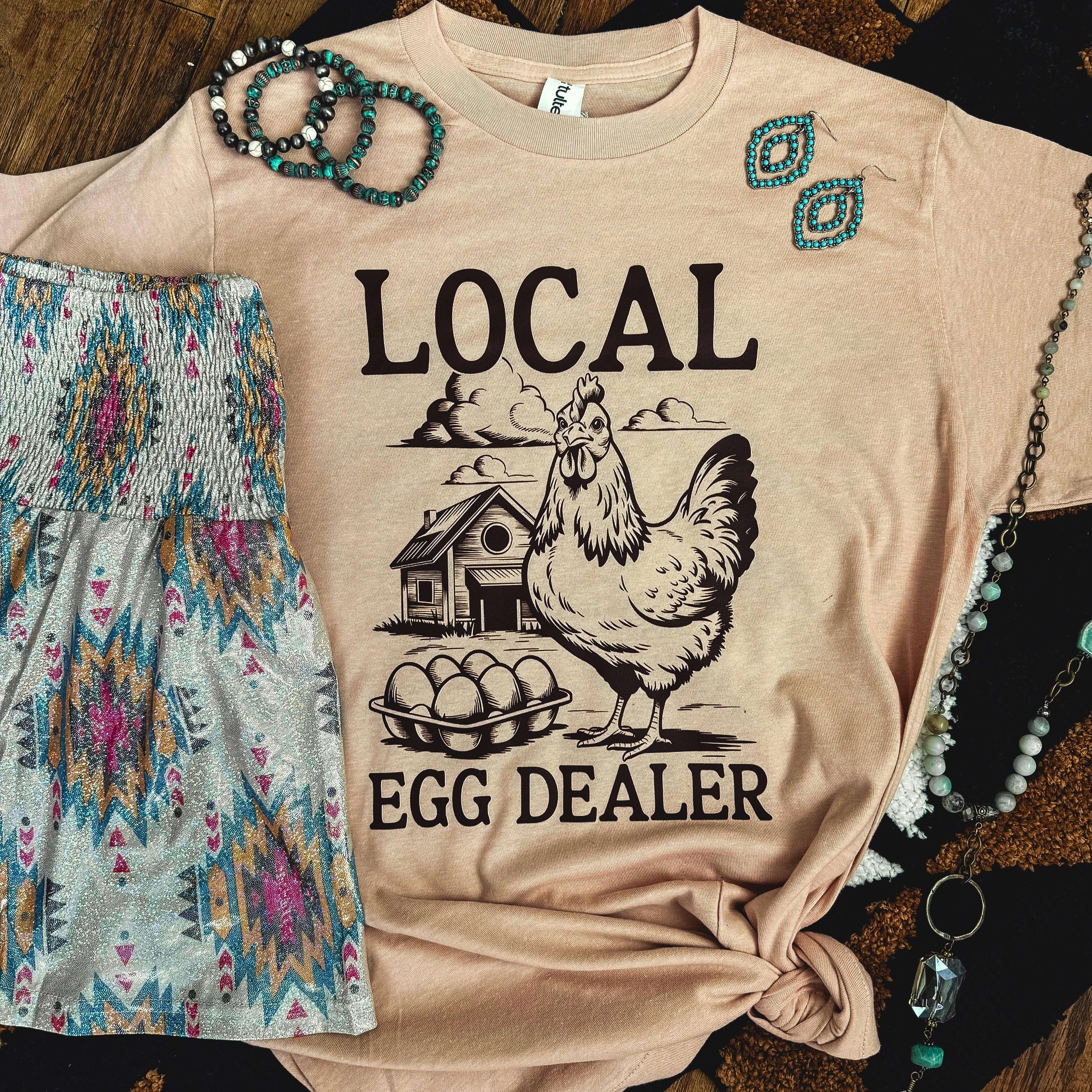 Women - Apparel - Shirts - T-Shirts Local Egg Dealer Farm Soft Graphic Tee