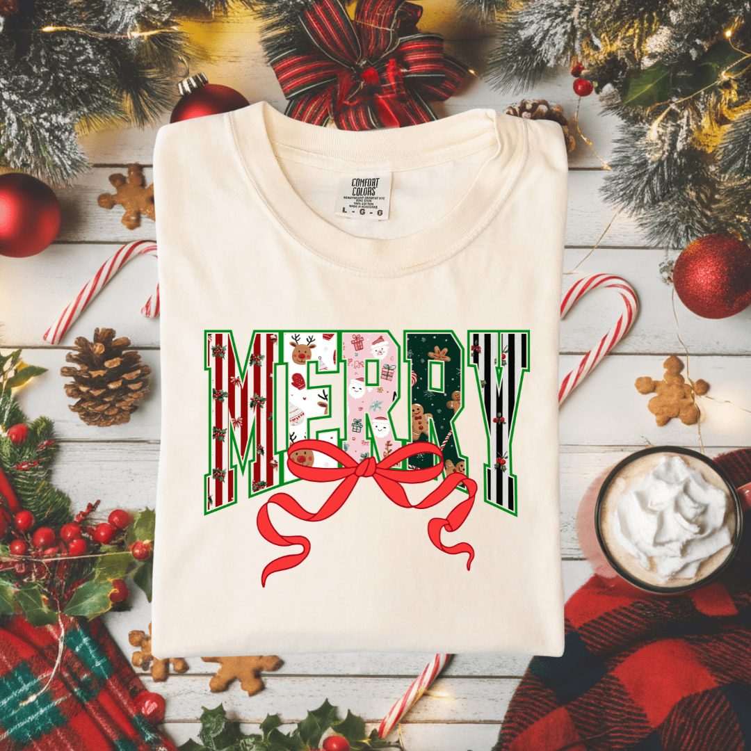 Women - Apparel - Shirts - T-Shirts Merry Bow Graphic Tee
