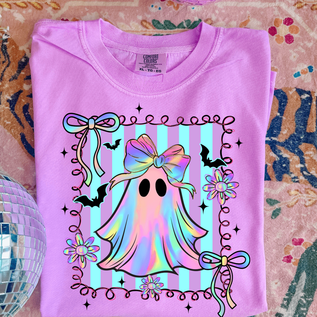 Women - Apparel - Shirts - T-Shirts Neon Preppy Ghost Graphic Tee