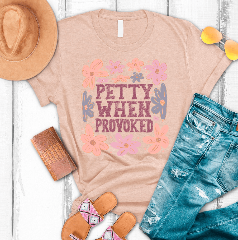 Women - Apparel - Shirts - T-Shirts Petty When Provoked Graphic Tee