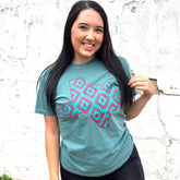Women - Apparel - Shirts - T-Shirts Pink Aztec Texas Soft Graphic Tee