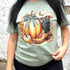 Women - Apparel - Shirts - T-Shirts Pumpkin with Cowboy Boot Graphic Tee