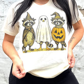 Women - Apparel - Shirts - T-Shirts Racoon Ghost Graphic Tee