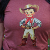 Women - Apparel - Shirts - T-Shirts Retro Cowboy Kid Soft Graphic Tee