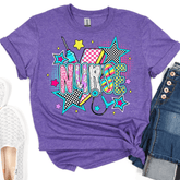 Women - Apparel - Shirts - T-Shirts Retro Nurse Graphic Tee