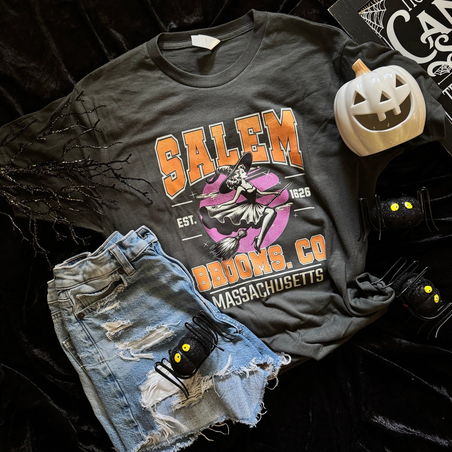 Women - Apparel - Shirts - T-Shirts Salem Brooms Soft Graphic Tee